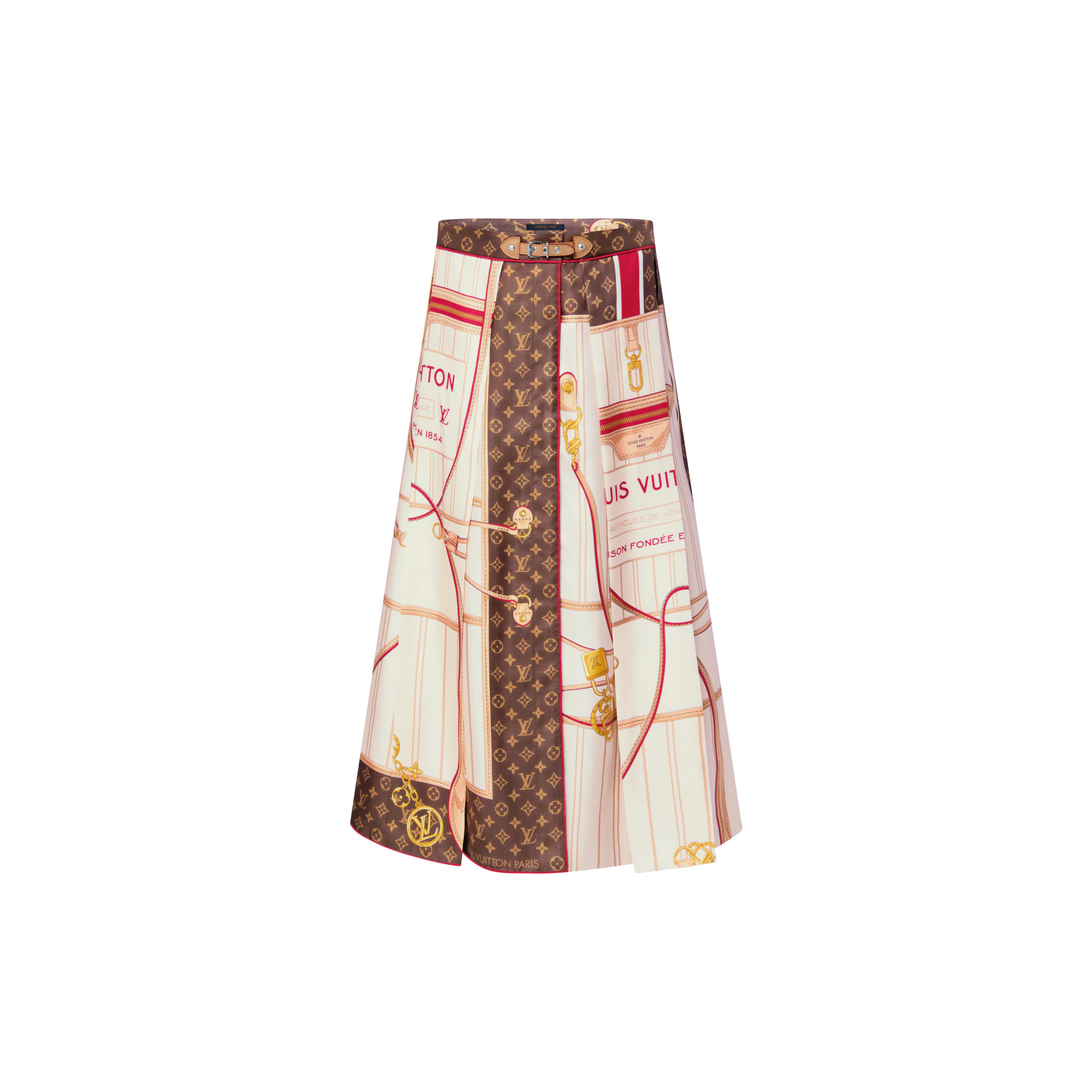 Neverfull Foulard Print Midi Skirt - Ready-to-Wear | LOUIS VUITTON